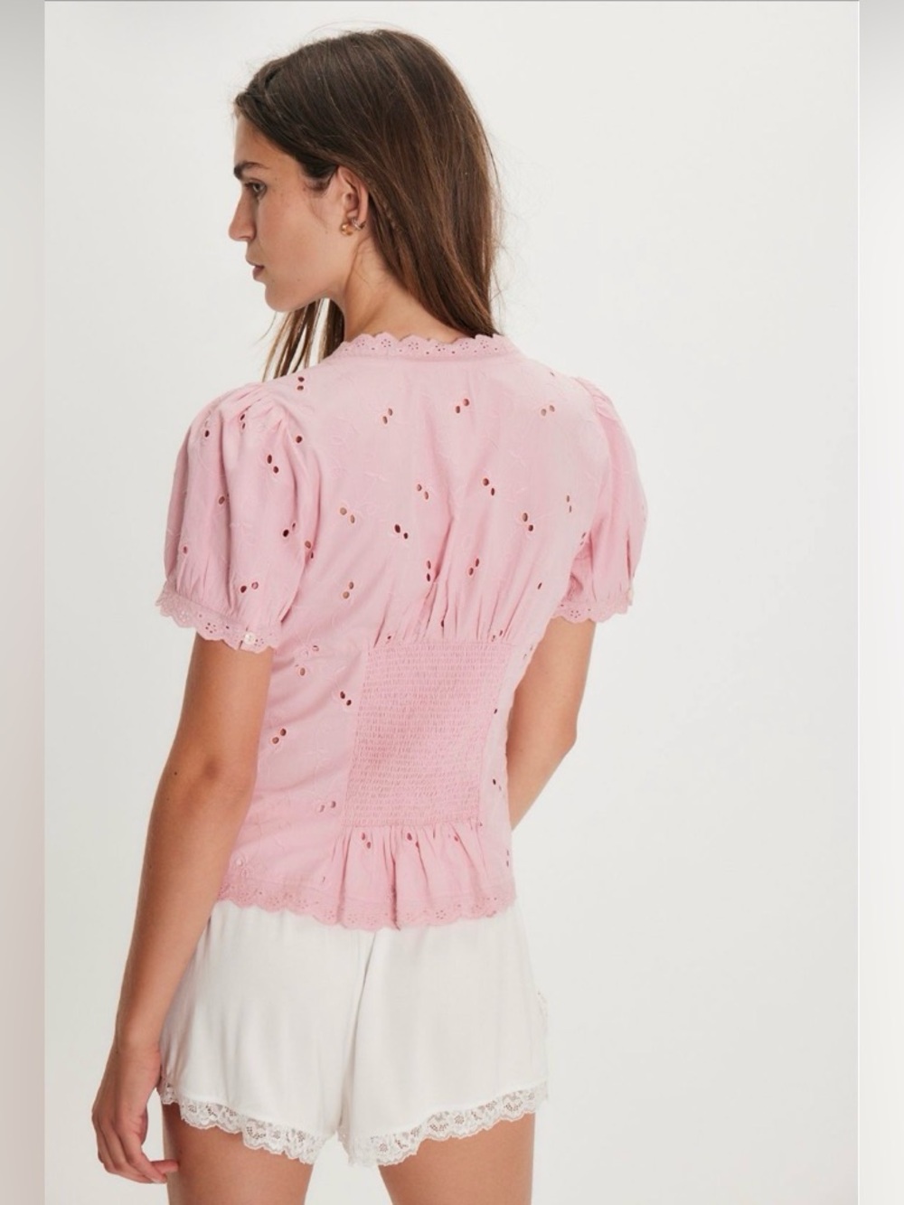 FREE PEOPLE Belle Eyelet Blouse - Picture 2 of 12